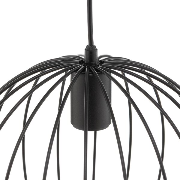Lampa wisząca Cumera HELAM, możliwość ściemniania, czarny, salon / jadalnia, metal, nowoczesny