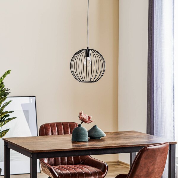 Lampa wisząca Cumera HELAM, możliwość ściemniania, czarny, salon / jadalnia, metal, nowoczesny