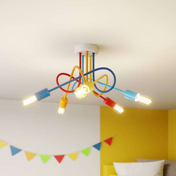 Lampa sufitowa Oxford HELAM, możliwość ściemniania, multikolor, salon / jadalnia, metal, młodzieżowy