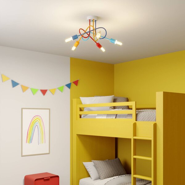 Lampa sufitowa Oxford HELAM, możliwość ściemniania, multikolor, salon / jadalnia, metal, młodzieżowy