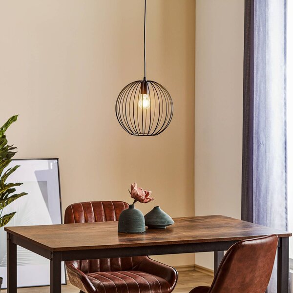 Lampa wisząca Cumera HELAM, możliwość ściemniania, czarny, salon / jadalnia, metal, nowoczesny
