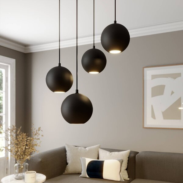 Lampa wisząca Midway HELAM, czarny, salon / jadalnia, metal, nowoczesny