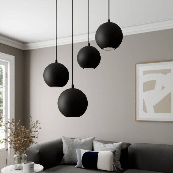 Lampa wisząca Midway HELAM, czarny, salon / jadalnia, metal, nowoczesny
