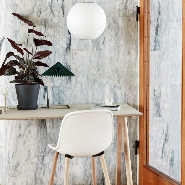 HAY Lampa wisząca designerska Nelson Ball Bubble, możliwość ściemniania, biały / opal, salon / jadalnia, tworzywo sztuczne, design