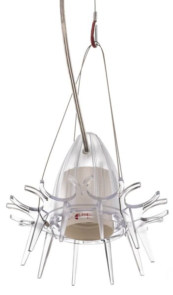 Ingo Maurer Lampa wisząca designerska Campari Light, możliwość ściemniania, czerwony, salon / jadalnia, szkło, design