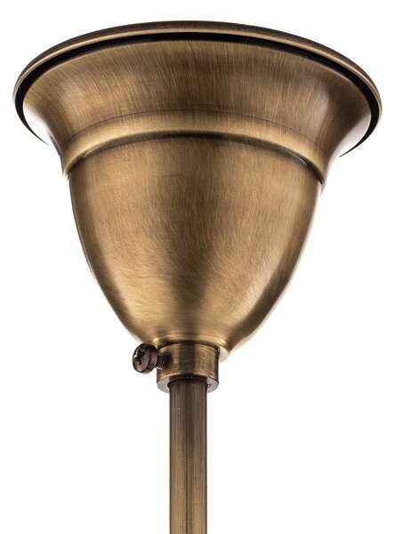 Lampa wisząca Petro Jupiter, możliwość ściemniania, brązowy / mosiężny, salon / jadalnia, metal, antyczny