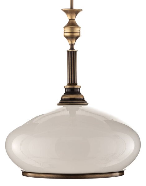 Lampa wisząca Petro Jupiter, możliwość ściemniania, brązowy / mosiężny, salon / jadalnia, metal, antyczny