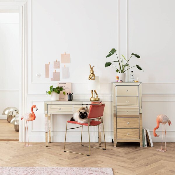KARE Lampa stołowa Animal Rabbit, mosiężny / złoty, salon / jadalnia, tworzywo sztuczne, design