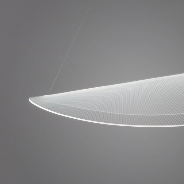 Stilnovo Lampa wisząca Diphy, możliwość ściemniania, biały / opal, salon / jadalnia, aluminium, nowoczesny