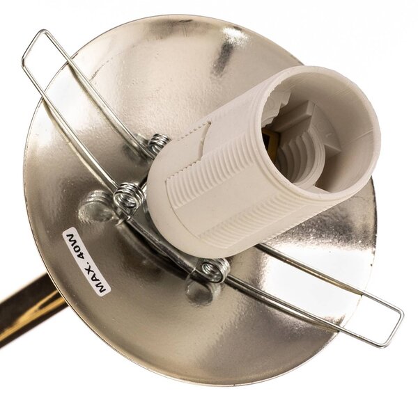 Lampa wisząca szklana Aurora Euluna, możliwość ściemniania, mosiężny / złoty, salon / jadalnia, metal
