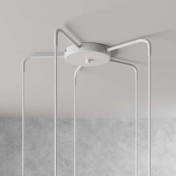 Lampa wisząca Sool Luminex, możliwość ściemniania, biały / opal, salon / jadalnia, metal