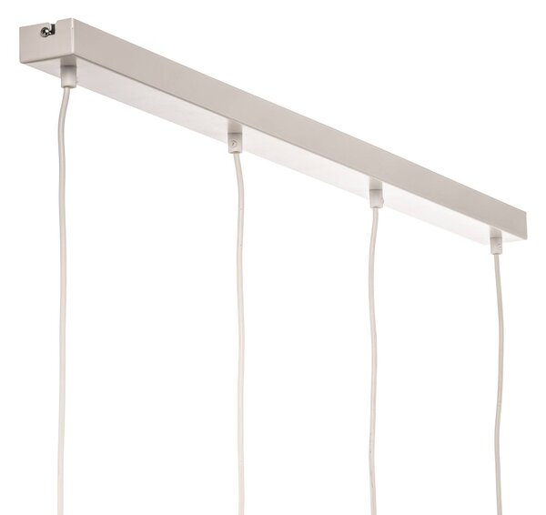 Lampa wisząca Noak Luminex, możliwość ściemniania, biały / opal, salon / jadalnia, metal