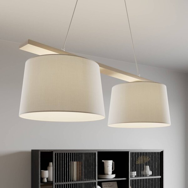Lampa wisząca Sweden Lamkur, możliwość ściemniania, salon / jadalnia, drewno