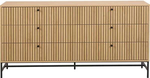 Komoda w dekorze dębu w naturalnym kolorze 158x80x40 cm Albany – Actona