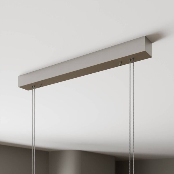 Lampa wisząca Nora Quitani, możliwość ściemniania, jasne drewno, salon / jadalnia, drewno, nowoczesny