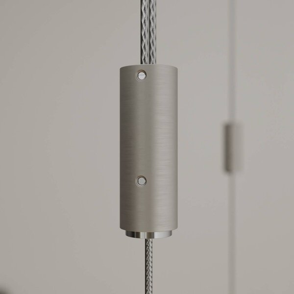 Lampa wisząca Nora Quitani, możliwość ściemniania, jasne drewno, salon / jadalnia, drewno, nowoczesny