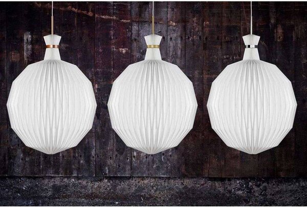 LE KLINT Lampa wisząca designerska 101 Large, możliwość ściemniania, biały / opal, salon / jadalnia, tworzywo sztuczne, design