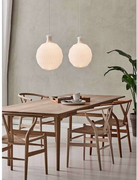 LE KLINT Lampa wisząca designerska 101 Large, możliwość ściemniania, biały / opal, salon / jadalnia, tworzywo sztuczne, design