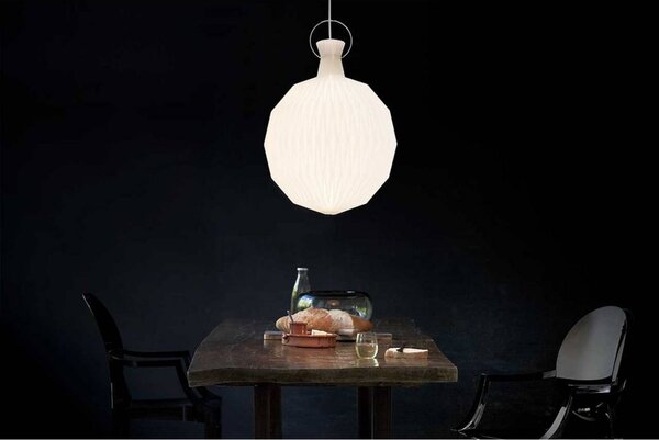 LE KLINT Lampa wisząca designerska 101 Large, możliwość ściemniania, biały / opal, salon / jadalnia, tworzywo sztuczne, design
