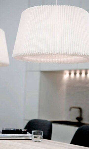 LE KLINT Lampa wisząca designerska Snowdrop L, możliwość ściemniania, biały / opal, salon / jadalnia, tworzywo sztuczne, design