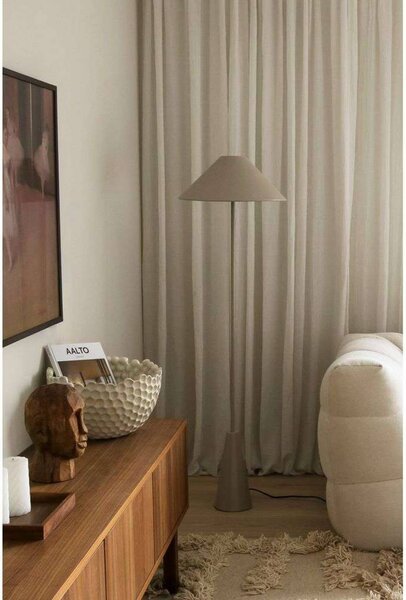Globen Lighting Lampa stojąca Cannes, kremowy / amber, salon / jadalnia, metal, design