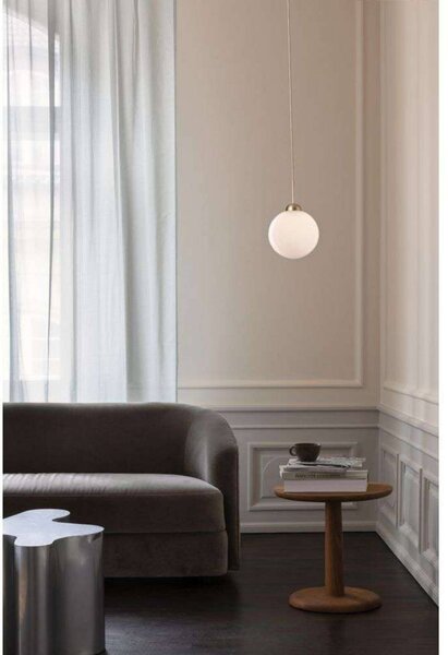 Nuura Aps Lampa wisząca designerska Apiales, możliwość ściemniania, mosiężny / złoty, salon / jadalnia, szkło, design