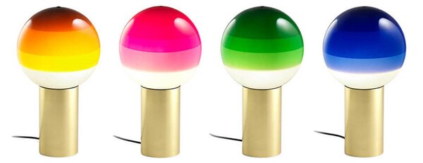MARSET Lampa stołowa design Dipping Light, kremowy / amber, salon / jadalnia, szkło, design