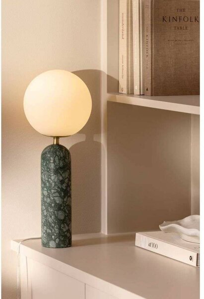 Globen Lighting Lampa stołowa Torrano, zielony, salon / jadalnia, kamień, design