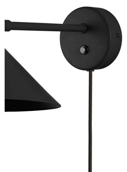 Globen Lighting Kinkiet Cannes, czarny, salon / jadalnia, metal, skandynawski