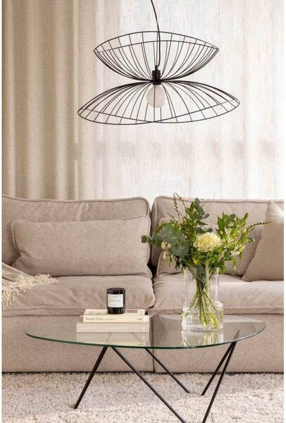 Globen Lighting Lampa wisząca RAY, możliwość ściemniania, czarny, salon / jadalnia, metal, nowoczesny