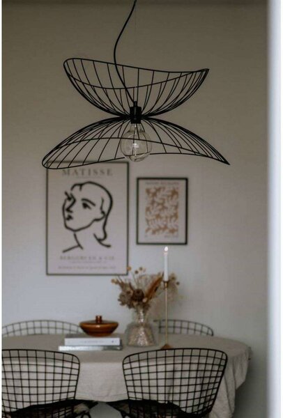 Globen Lighting Lampa wisząca RAY, możliwość ściemniania, czarny, salon / jadalnia, metal, nowoczesny