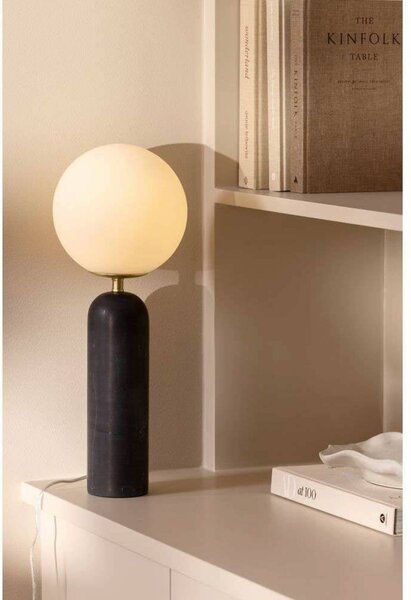 Globen Lighting Lampa stołowa Torrano, czarny, salon / jadalnia, kamień, design