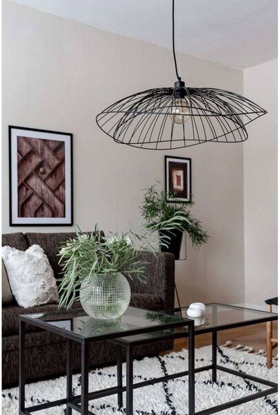 Globen Lighting Lampa wisząca RAY, możliwość ściemniania, czarny, salon / jadalnia, metal, nowoczesny