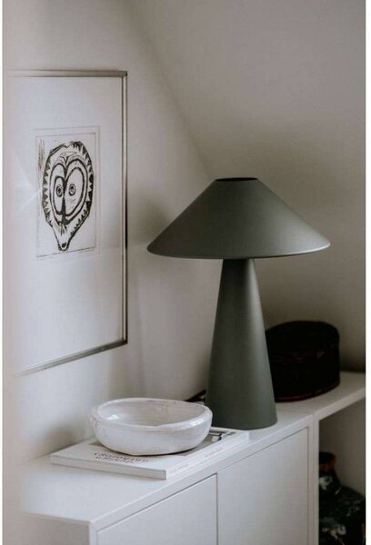 Globen Lighting Lampa stołowa Cannes, zielony, salon / jadalnia, metal, skandynawski