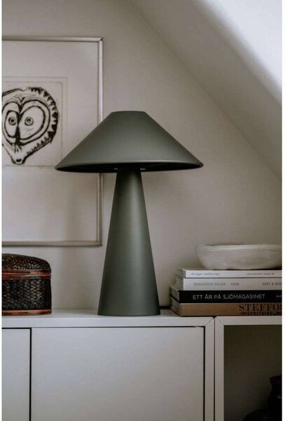 Globen Lighting Lampa stołowa Cannes, zielony, salon / jadalnia, metal, skandynawski