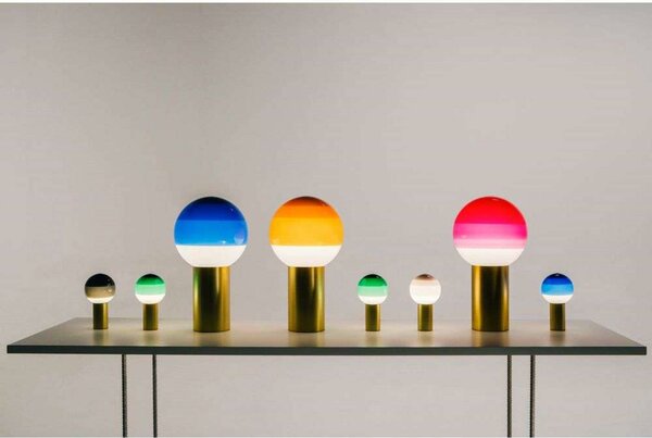 MARSET Lampa stołowa design Dipping Light, możliwość ściemniania, zielony, salon / jadalnia, szkło, design