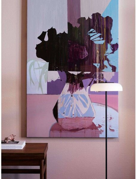 Nuura Lampa stojąca LED Blossi, możliwość ściemniania, czarny, salon / jadalnia, metal, skandynawski