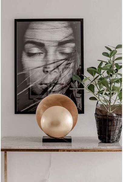 Globen Lighting Lampa stołowa ORBIT, mosiężny / złoty, salon / jadalnia, metal, design