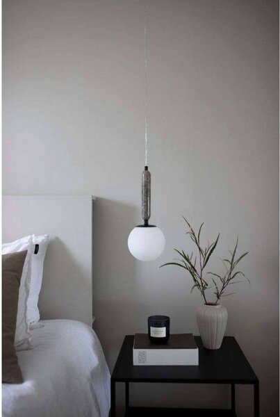 Globen Lighting Lampa wisząca Torrano, możliwość ściemniania, zielony, salon / jadalnia, kamień, design