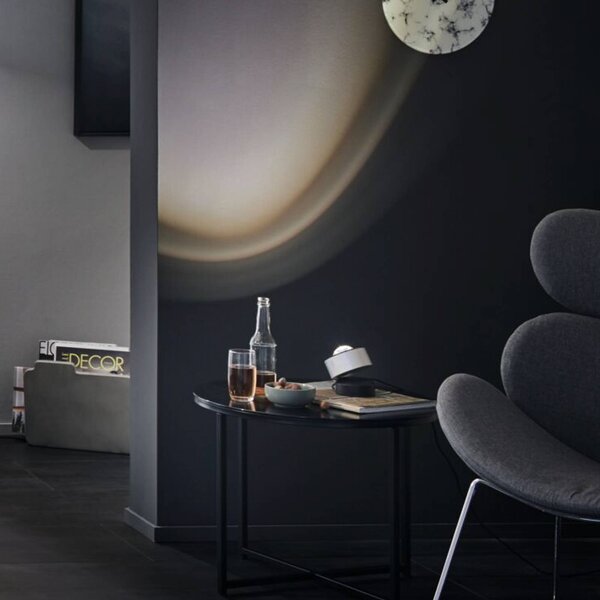 Paulmann Lampa stołowa LED Aldan, możliwość ściemniania, czarny, salon / jadalnia, aluminium, nowoczesny