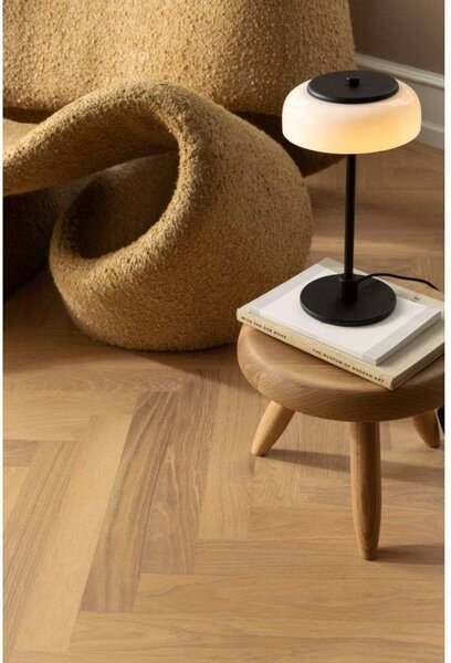 Nuura Aps Lampa stołowa LED Blossi, możliwość ściemniania, czarny, salon / jadalnia, metal, skandynawski