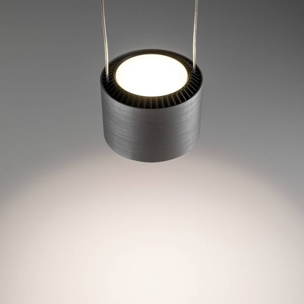 Paulmann Lampa wisząca Aldan, możliwość ściemniania, aluminiowy / szary / cynkowy, salon / jadalnia, aluminium, nowoczesny