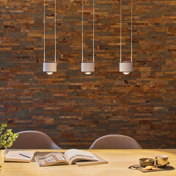 Paulmann Lampa wisząca Aldan, możliwość ściemniania, aluminiowy / szary / cynkowy, salon / jadalnia, aluminium, nowoczesny
