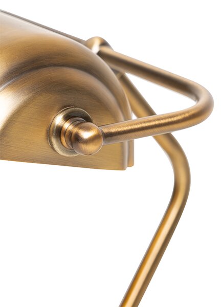 Klasyczna lampa stołowa / lampa notarialna brązowa - Banker