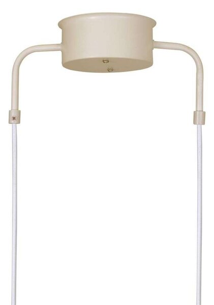 Globen Lighting Lampa wisząca CURVE 5, możliwość ściemniania, kremowy / amber, salon / jadalnia, metal, vintage