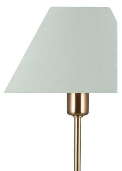 Globen Lighting Lampa stołowa IRIS, zielony, salon / jadalnia, tkanina / materiał / jedwab, vintage