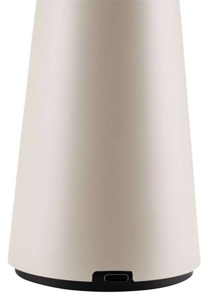 Globen Lighting lampa stołowa z akumulatorem Cannes, beżowa, 26 cm IP44 możliwość ściemniania, kremowy / amber, salon / jadalnia, tworzywo sztuczne, skandynawski