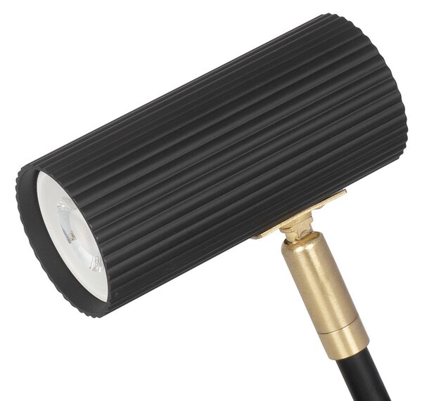 Globen Lighting Lampka z klipsem Hubble, czarny, salon / jadalnia, metal, design