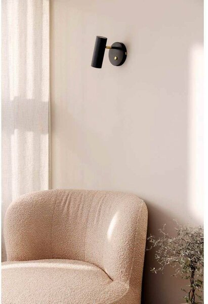 Globen Lighting Kinkiet Hubble, czarny, salon / jadalnia, metal, design
