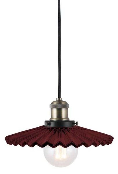 Globen Lighting Lampa wisząca COBBLER, możliwość ściemniania, czerwony, salon / jadalnia, szkło, vintage